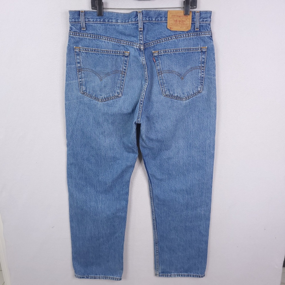 Vintage Levis Jeans Mens 40x30 (Fits 38x29) Black 505 Regular Made In Canada 90s
